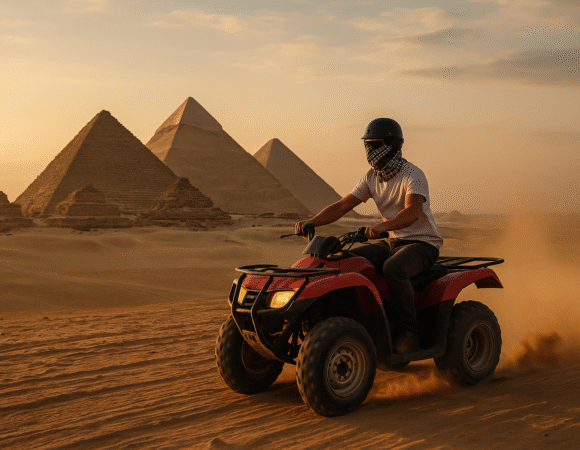 Giza Pyramids Tour with 1-Hour ATV (Quad Bike) Experience — $42.5 per person